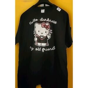 HELLO KITTY Horror Goth Vampire Goth Medium NEW Excellent Cotton A98 Halloween